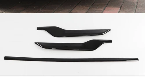 3PCS Black Rear Bumper Lip Cover Molding Trim For Honda CRV 2020-2022 - Foto 3 di 3
