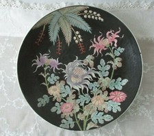 Zierteller, Wandteller China H.F.P. Macau ca. 26,5 cm handbemalt 1970er