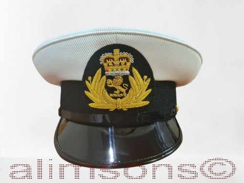 ROYAL UK MERCHANT NAVY CAPTAIN HAT CAP 