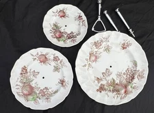 Johnson Brothers HARVEST TIME 3 Tier Serving Dish England Autumn Thanksgiving