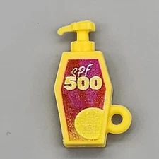 MONSTER HIGH G3 DRACULAURA COUNT FABULOUS SUNBLOCK YELLOW PUMP BOTTLE ACCESSORY