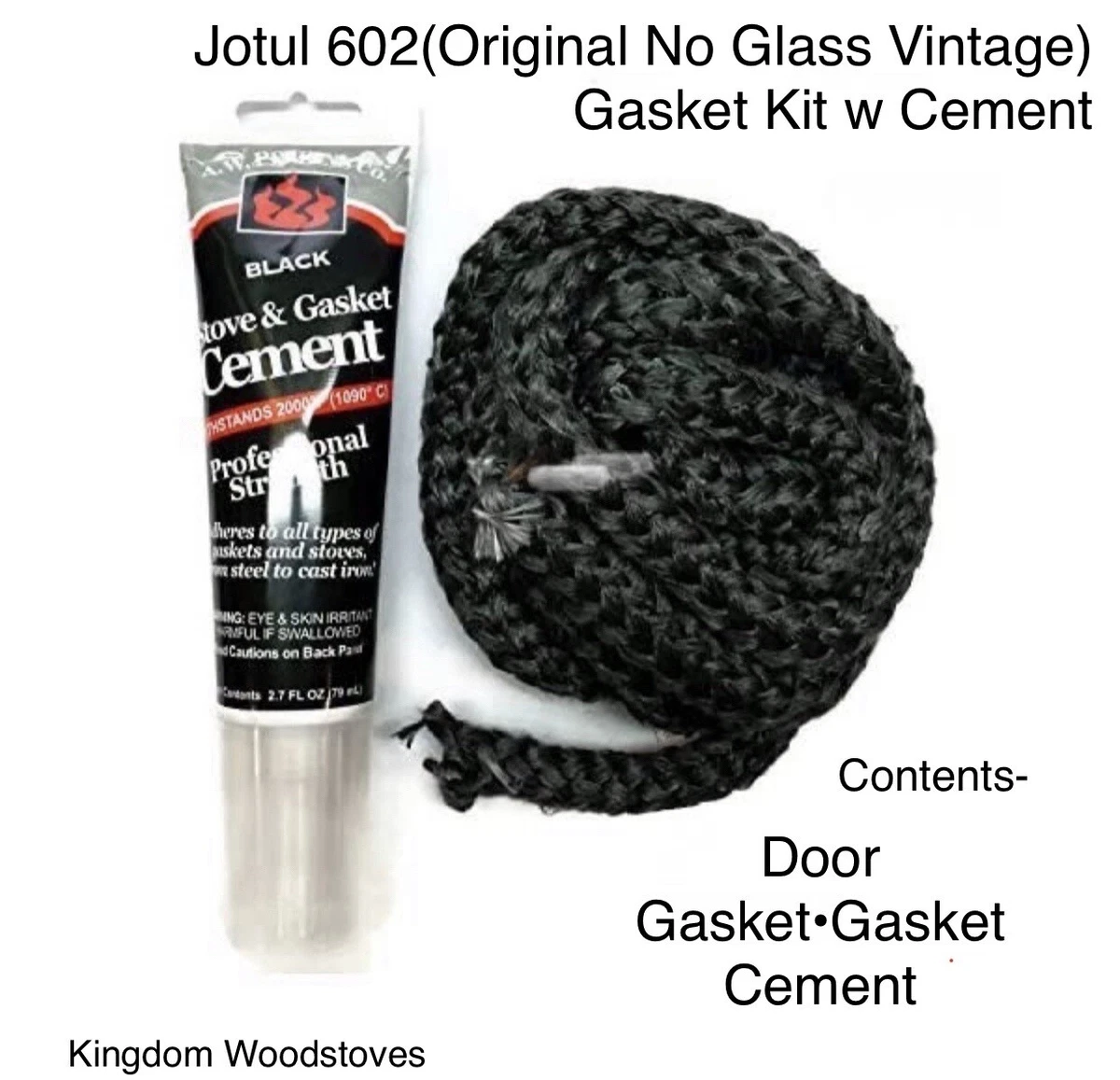 Vintage* Jotul 602 (No Glass Model)Wood Stove Gasket Kit w Cement-FREE  Shipping | eBay