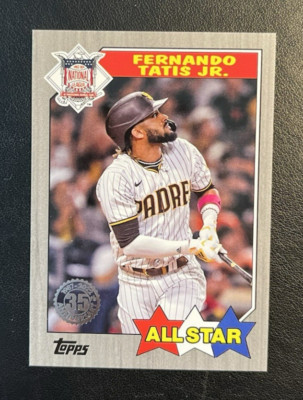 2022 Topps 1987 ALL STAR BLACK SP /299 Fernando Tatis Jr Padres
