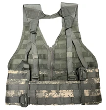 USGI ACU MOLLE II FIGHTING LOAD CARRIER FLC LBV TACTICAL VEST DIGITAL CAMO MINT