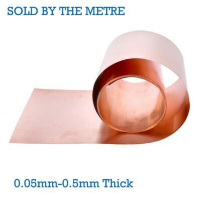 150mm Wide 99.9% Pure Copper Metal Sheet Plate Material DIY Craft for Handcraft
