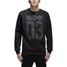  BS2717 Mens Adidas Winter D-Crew Sweater - Black