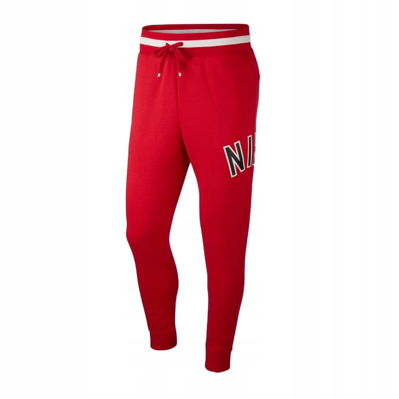 red nike jogging bottoms
