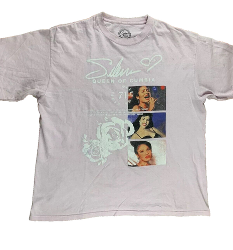 Vintage Selena Singer T-shirt Mens XL Womens 2XL Queen of Cumbia Music VTG