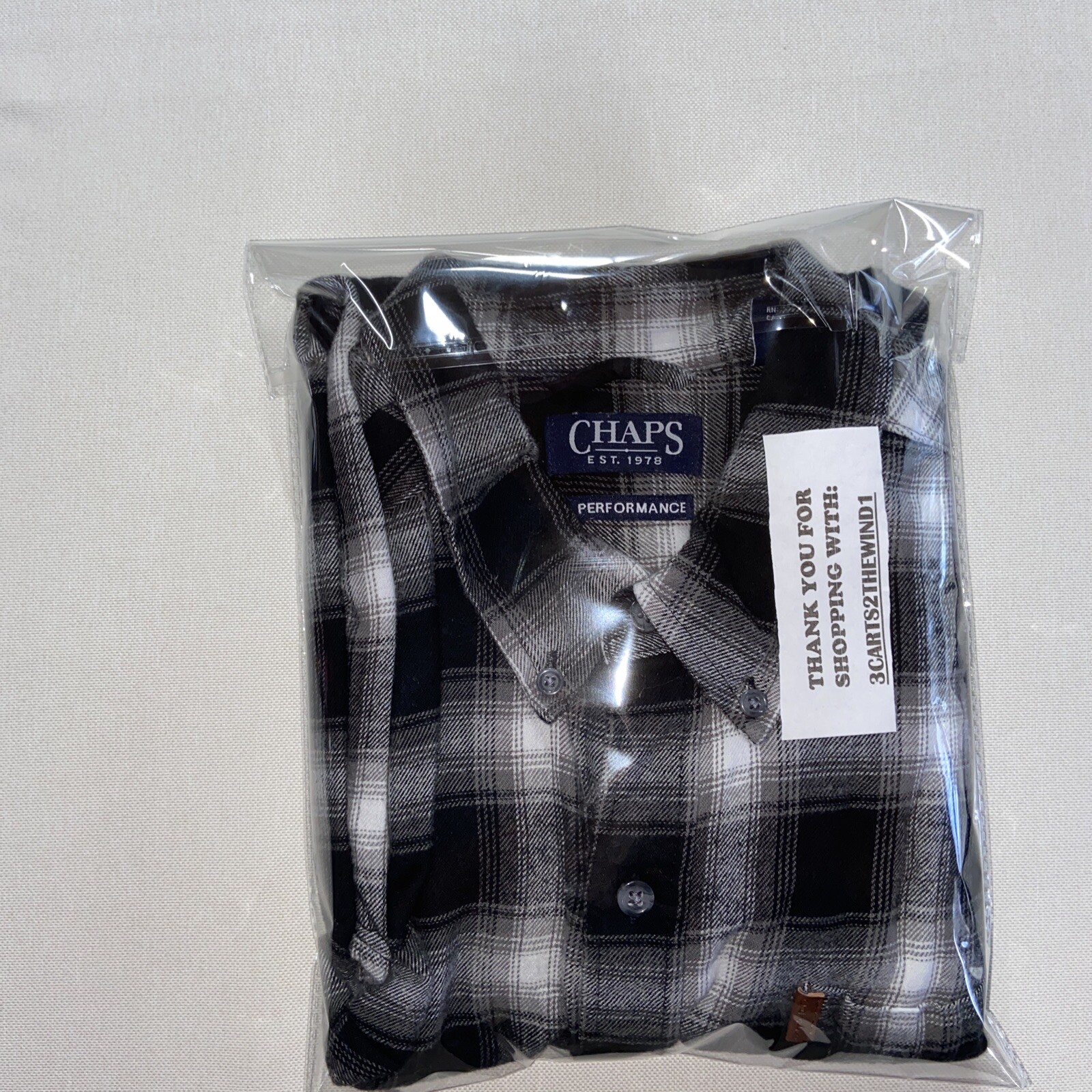 Chaps Performance Gray Long Sleeve Button Up Pock… - image 10