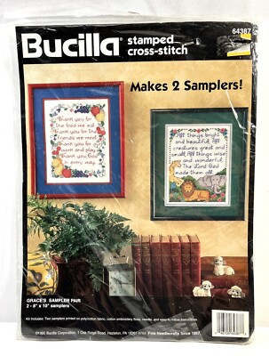 45x45 Cross Stitch Quilt Bucilla Stamped Cross Stitch Kit