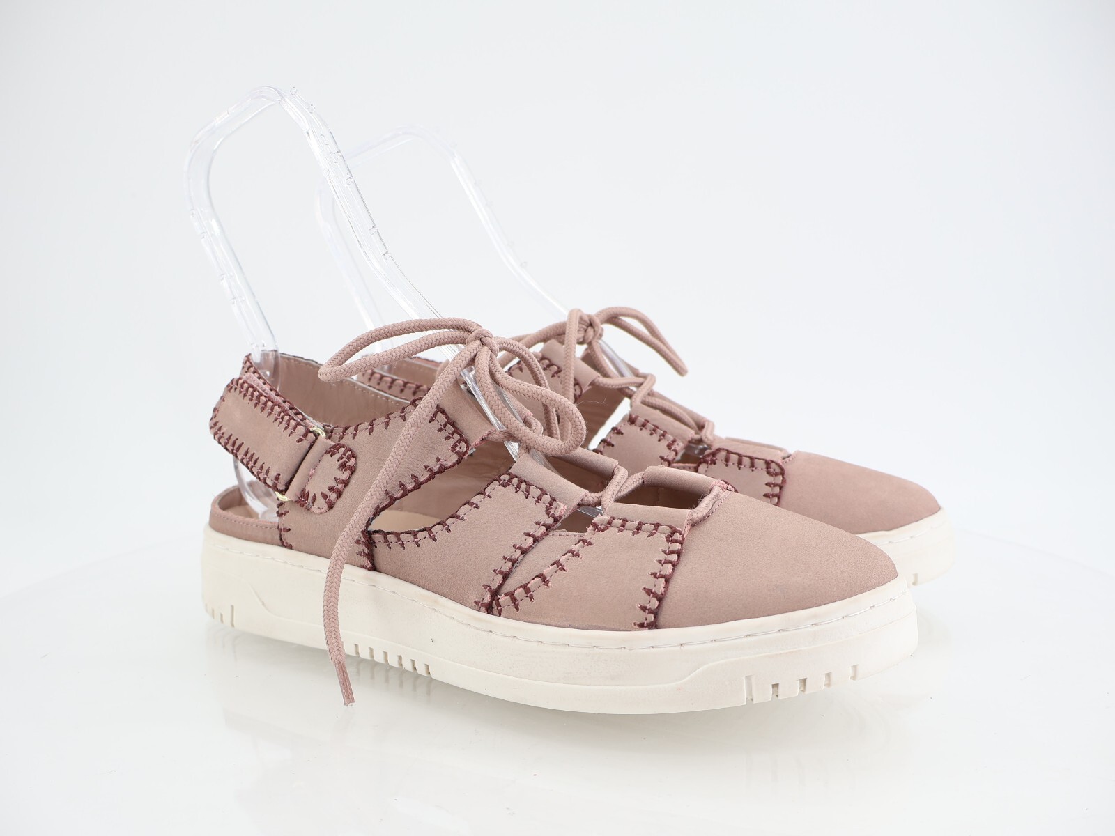 Zapatilla deportiva Free People Thirty Love recortada rosa talla 11 con cordones pescador