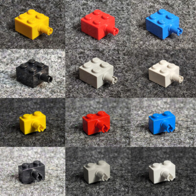 Lego 2458 4730 Stein 1x2 2x2 mit Technic Pin - FARBE wählen - Technik - Q1
