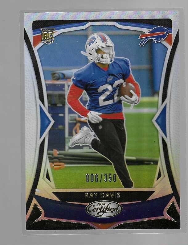 RAY DAVIS 2024 PANINI CERTIFIED MIRROR ROOKIE CARD #196  /350