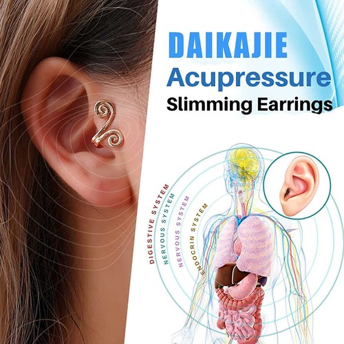 2× Non Piercing Zunis Acupressure Slimming Earrings Acupressure Slimming Earring - Picture 4 of 15