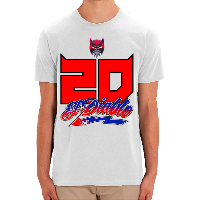 T-shirt Diablo Paintball - Blanc - Taille 2XL - Vintage Old Stock