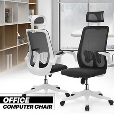 [PAIR SET]Ergonomic Mesh Office Computer Chair Adjustable Headrest Swivel Seat