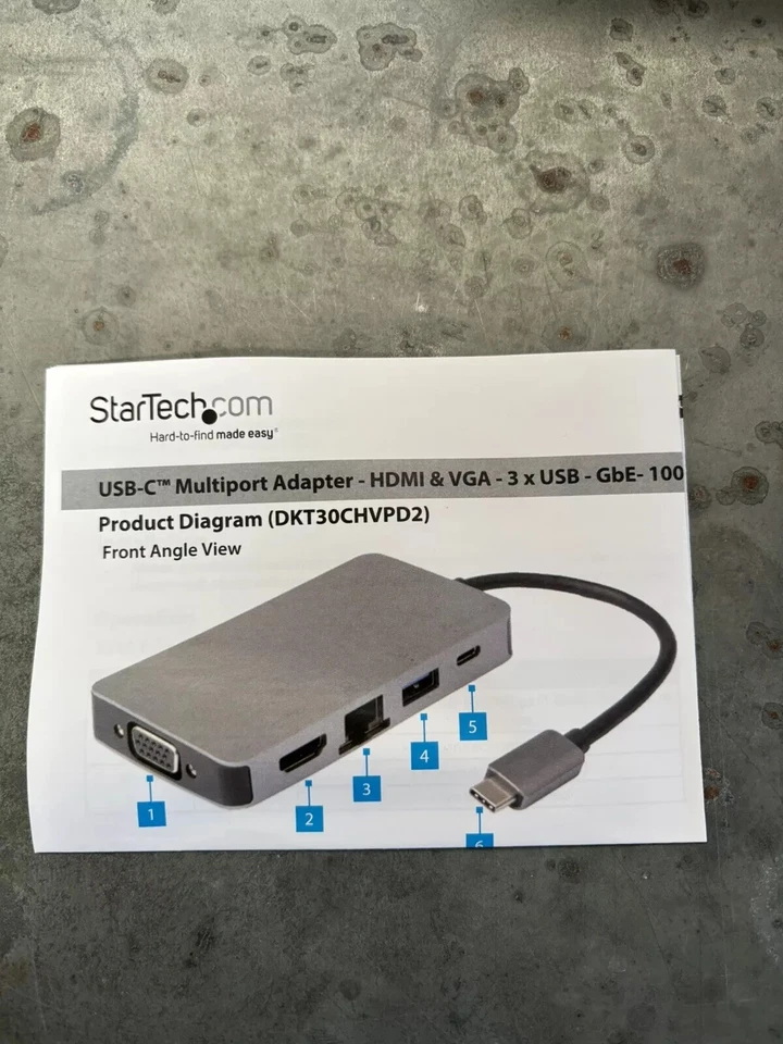 Startech DKT30CHVPD2 USB-C MULTIPORT ADAPTER - 4K HDMI OR VGA - Image 3 of 3