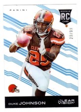 2015 PANINI CLEAR VISION #119 DUKE JOHNSON ROOKIE BLUE SP #26/99
