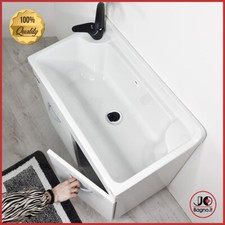 Mobile Lavatoio 70x40 con Pilozzo Resina Strizzatoio Incorporato Spazi Stretti