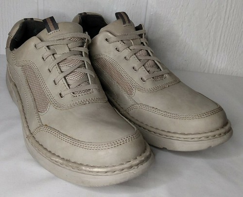 Streetcars Navigate Men’s 14 M Beige Leather Lace Up Sneaker Shoes