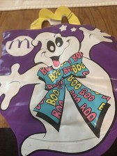 VTG '90s McDonalds Halloween Vinyl Boo Bag Glow-In-The-Dark Trick-or-Treat.