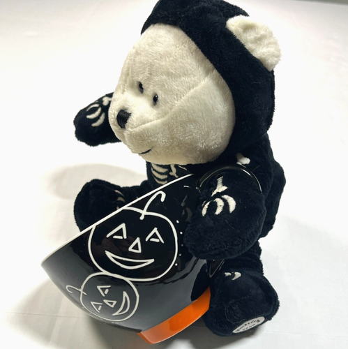 Starbucks Halloween Jack O’ Lantern Coffee Mug '07 & Skeleton Barista Bear '04 - Picture 8 of 20