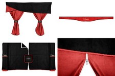 SET TENDE CABINA ELEGANCE NERE ROSSE VOLVO FH DAL 2002 AL 2012 GLOBETROTTER