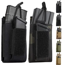 Tactical Quick Pull 5.56 9Mm Shooting Hunting Molle Pouch Magazine Holster