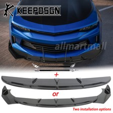 For Chevy Camaro Ss Z28 Zl1 Front Bumper Chin Lip Splitter Spoiler Parts Gloss