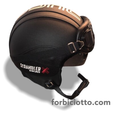 Casco vintage in pelle personalizzato ricamo Ducati Scrambler X | eBay