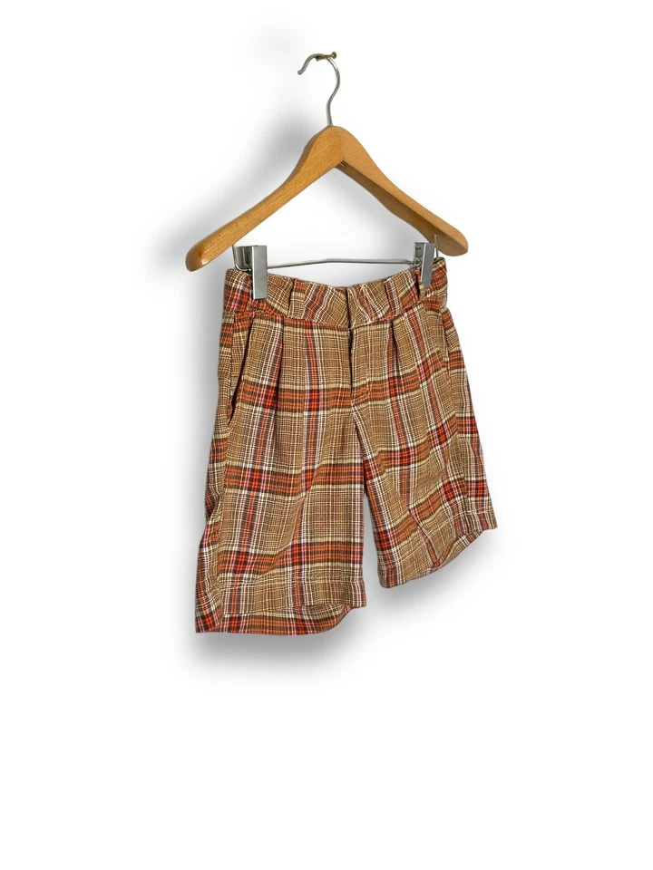 Pantalones Cortos Free People Check Talla UK 6-8 US 0 W28 Keep It Easy Inteligente Preppy Foto 3 de 4