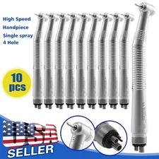 10 Pcs Seasky Dental High Speed Turbine Handpiece Push 4Hole Fit NSK PANA MAX US