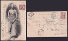 French Somalis 1907 on postcard DJIBOUTI to Hankow China via Shanghai Local Post