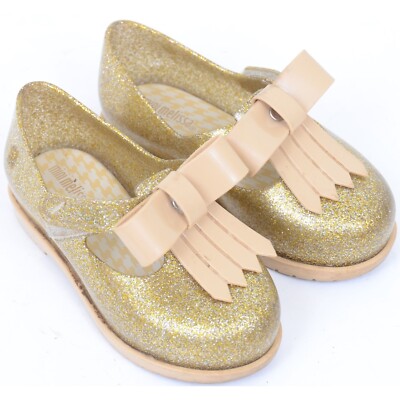 Mini Melissa Mini Classic Baby II Bow Tie Mary Jane Walker Flat