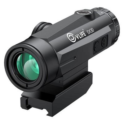 Cvlife 5X Compact Prism Scope Motion Awake Technology 10 Levels Red Illuminated