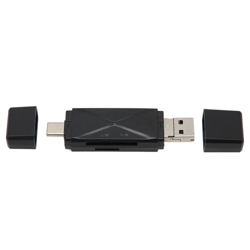 USB C USB2.0 MICRO USB Storage Card Reader With 3 Connectors 104MBps 3 In 1 NEW - Afbeelding 5 van 12