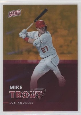 2022 Panini National Convention Orange 16/199 Mike Trout #41 2o7