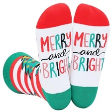 Funny Christmas Socks for Men  Women - Novelty Xmas Gifts - Cool Stocking
