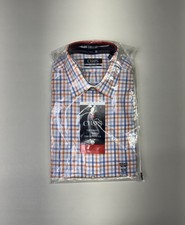 Chaps Performance Comfort Stretch Regular Fit Men 16-16.5 34/35 Plaid Longsleeve