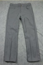 Vintage Levi's Pants Mens 34x30 Gray Twill 100 Polyester 5-Pocket Workwear