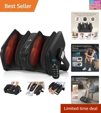 Deep Kneading Foot Massager with Remote - Perfect for Circulation & Pain Relief