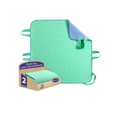 Positioning Bed Pad with Handles 34x52 Quick-Drying, 8-Handle Incontinence Be...