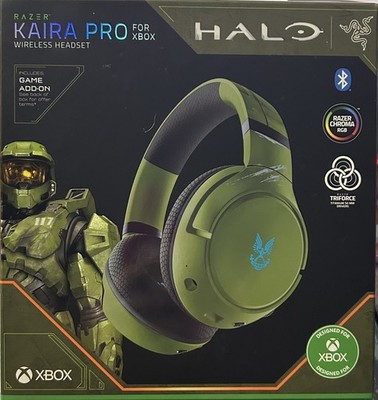 NEW HALO Edition Razer Kaira Pro Xbox Wireless Headset BT 5.0 RZ0403470200R3M1