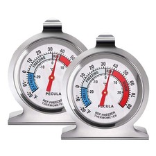 Large Dial Refrigerator Freezer Thermometer with Red Indicator 30-30 C 20-80 F
