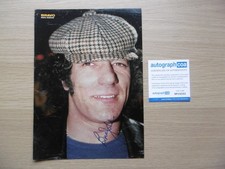 Brian Johnson "AC/DC" autograph signed A4 magazine image ACOA