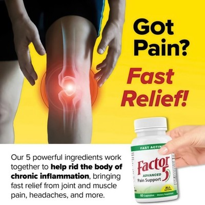 5 Med Free Living Factor   Natürliche, schnell wirkende Gelenkunterstützung