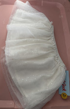 Cat Jack White Polka Dot Tutu Skirt 18M Glitter Layered Tulle Party Dance