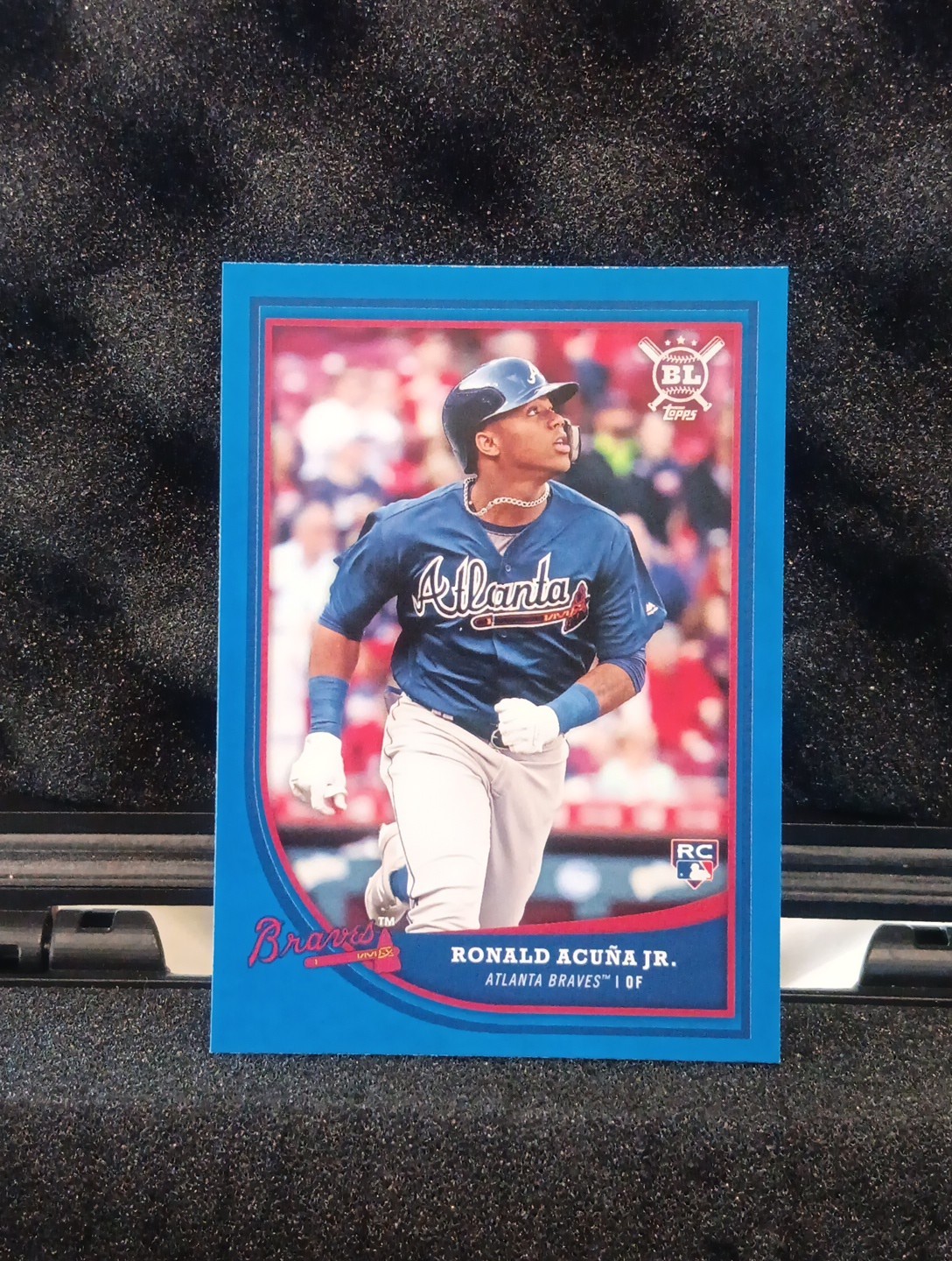 Ronald Acuna Jr 2018 Topps Big League #369 ROOKIE RC BLUE BORDER SSP BRAVES RARE