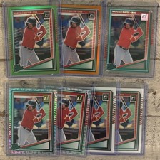 2025 Donruss Baseball Marcelo Mayer Lime Green SP /149 + Orange Liberty Lot Of 7
