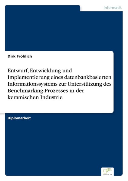 Dirk FröHlich | Entwurf, Entwicklung Und Implementierung Eines...-image